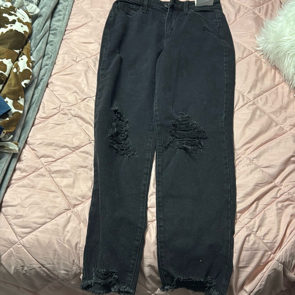 SO high rise mom jeans